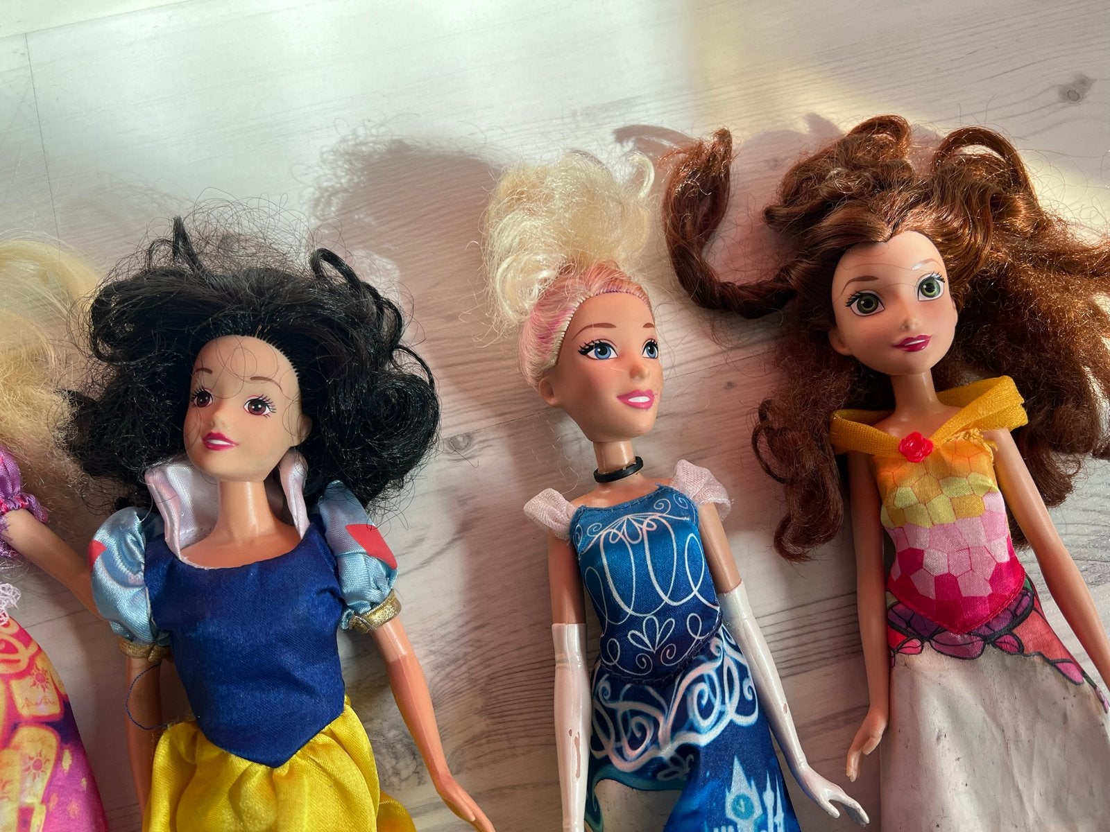 Grote collectie Disney prinsessen poppen (7 stuks), Ophalen of Verzenden, Gebruikt, Overige typen