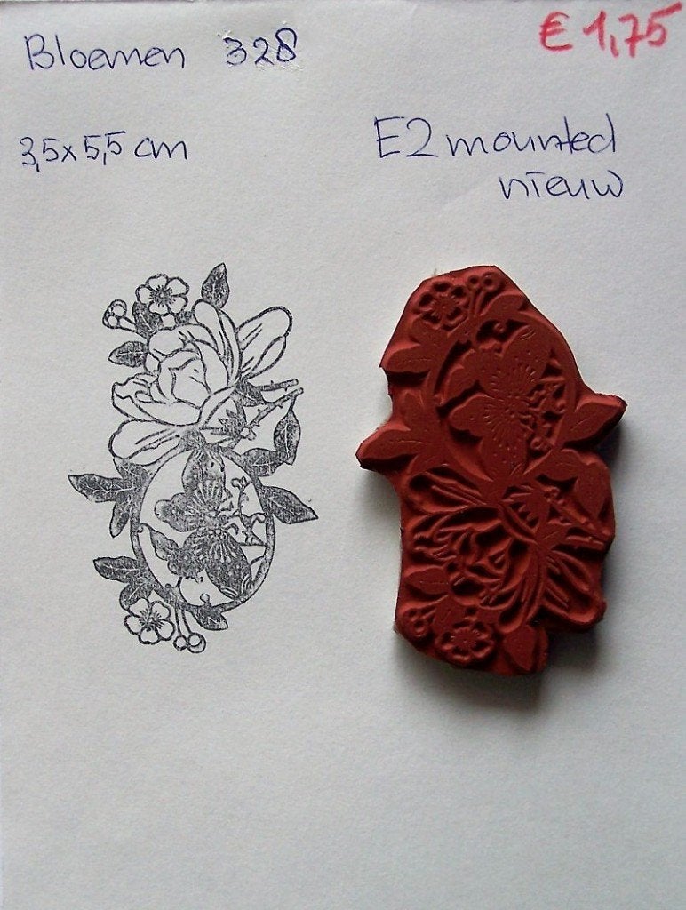 Bloemen 328 EZ-mounted stempel, Hobby en Vrije tijd, Stempelen, Ophalen of Verzenden, Nieuw, EZ-mounted stempel