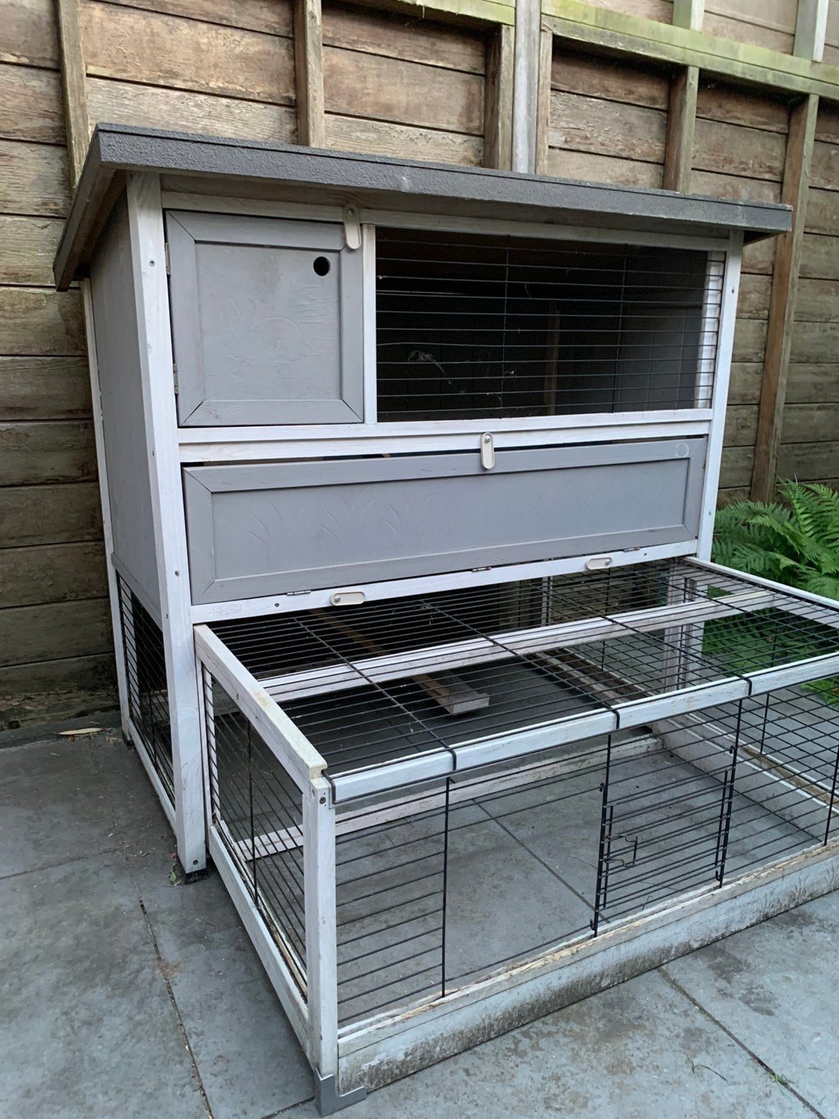 Ferplast Ranch Plus houten konijnenhok, ren en accessoires, Ophalen, 90 cm of meer, Konijn, Hok