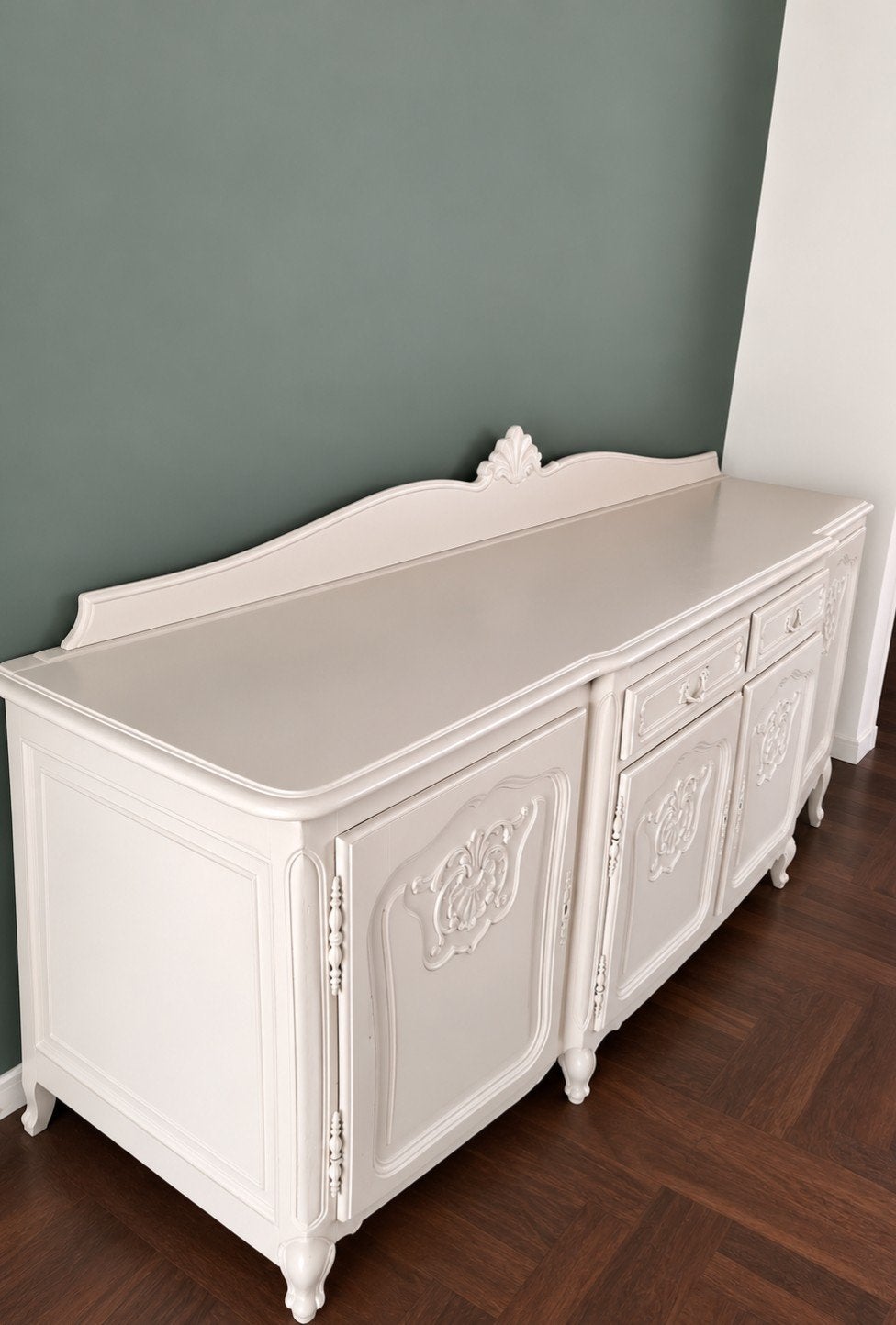 Antiek dressoir/kast (Queen ann), Ophalen, Gebruikt, 200 cm of meer, Overige houtsoorten