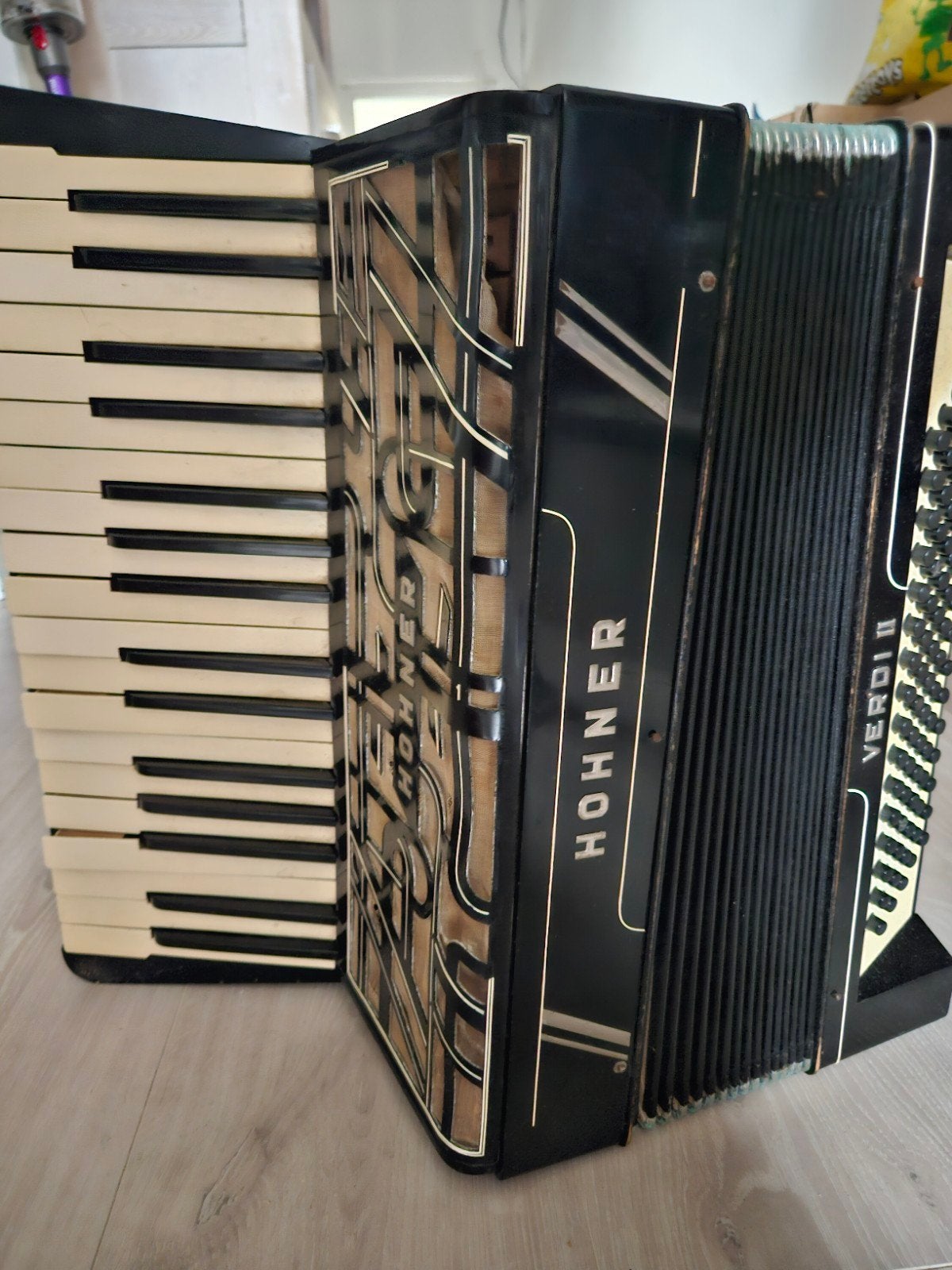 Hohner Verdi II Toetsaccordeon - Gebruikt, Muziek en Instrumenten, Accordeons, Gebruikt, Overige formaten, Hohner, Toetsaccordeon