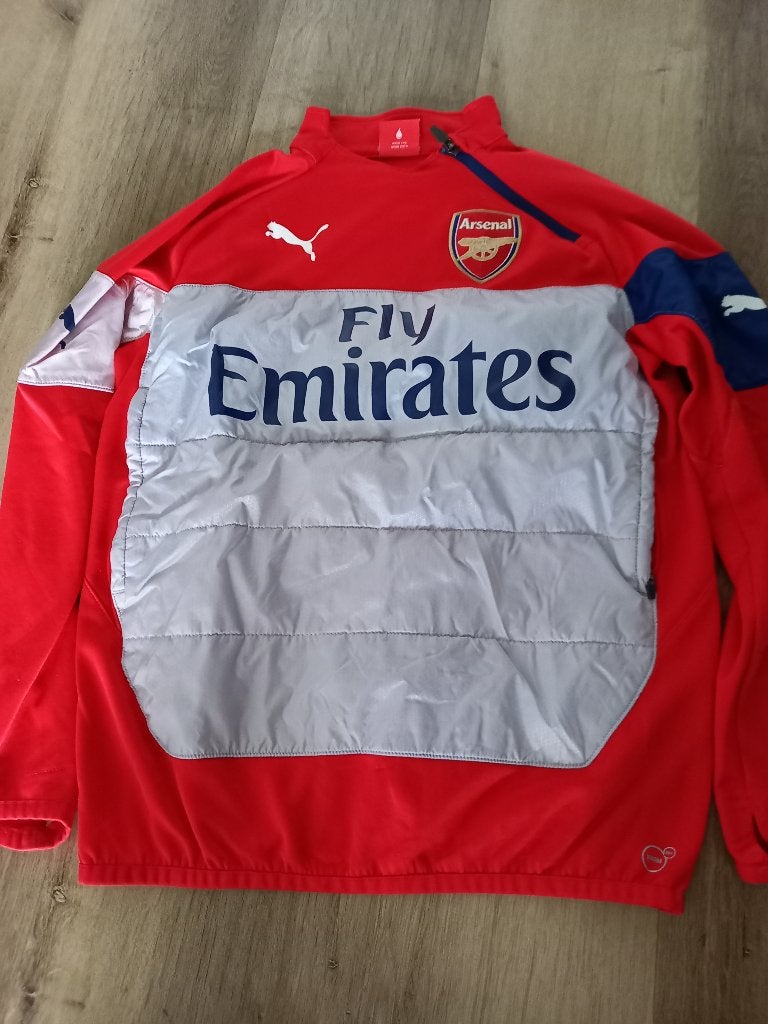 Arsenal Puma Fly Emirates Trainingspak Top Maat 164, Maat XS of kleiner, Ophalen of Verzenden, Gebruikt, Trainingspak