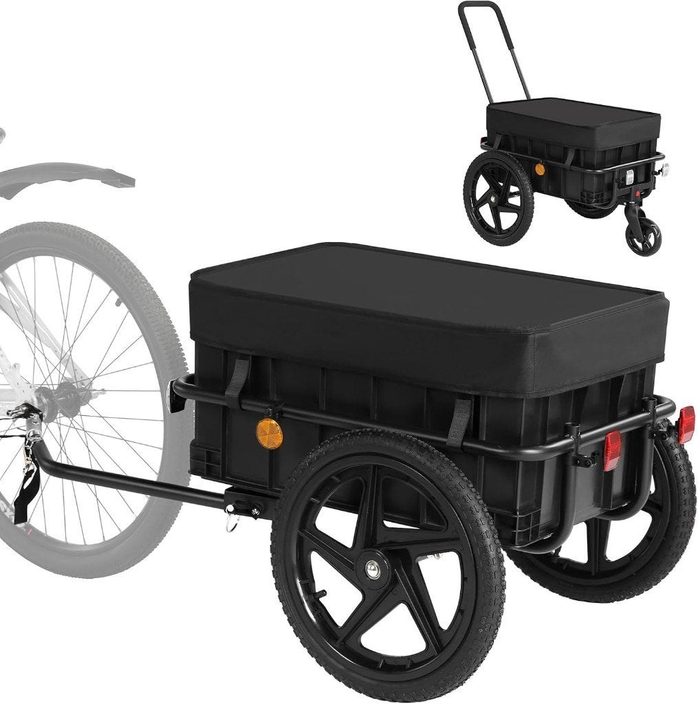 Fiximaster 2-in-1 fietsaanhanger / handkar – nwst-40 kg, Opvouwbaar, Bagagekar, 20 tot 40 kg, Zo goed als nieuw