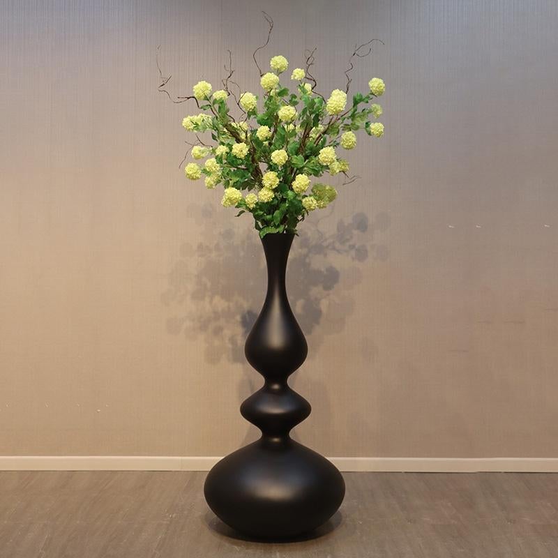 Garden Vase Flora Eleganza Matt Black Hoogte 137 cm, Ophalen, Overige kleuren, HorecaBeelden, Nieuw