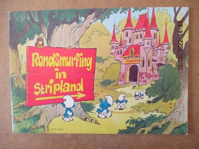adv6113 rondsmurfen in stripland, Eén stripboek, Ophalen, Gelezen