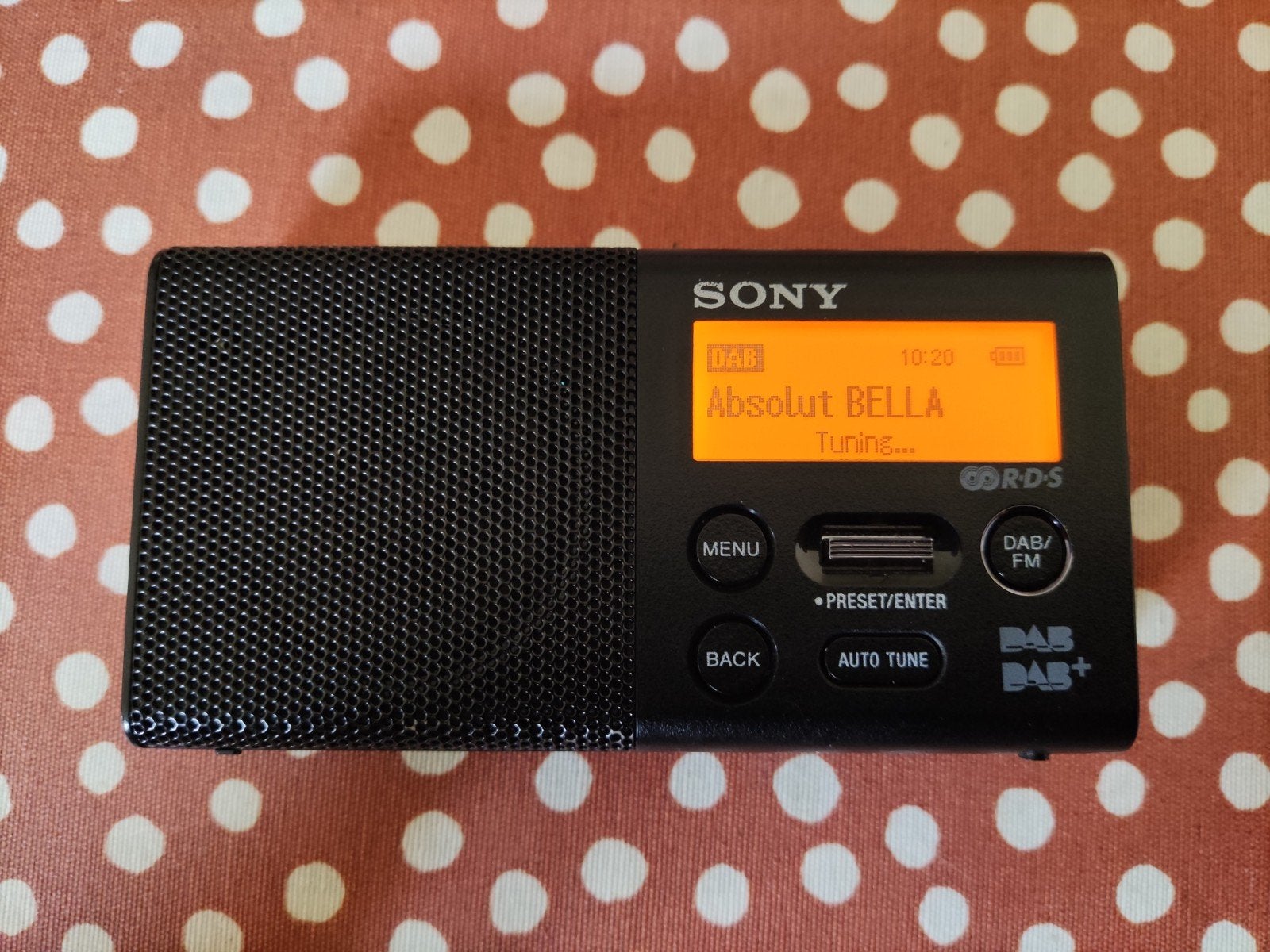 Verkocht!  Sony XDR-P1DBP Draagbare DAB/DAB+/FM Radio, Ophalen of Verzenden, Gebruikt, Radio