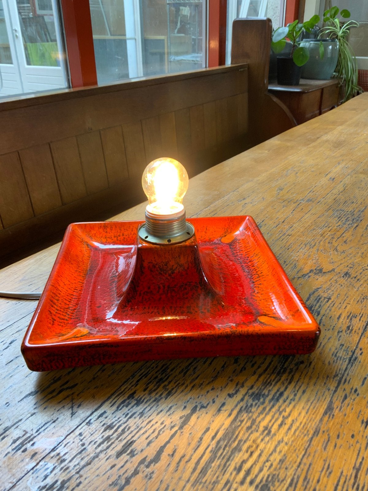 Unieke Fat Lava  Lamp Hustadt Leuchten jaren 70 zgan, Antiek en Kunst, Curiosa en Brocante, Ophalen of Verzenden