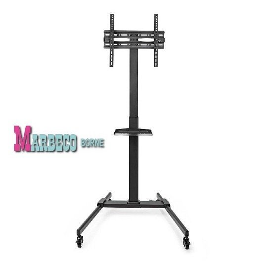 TV vloerstandaard, TV voet, Rijdbare TV standaard met rem, Nedis, Nieuw, Info@marbeco.nl, Ophalen of Verzenden
