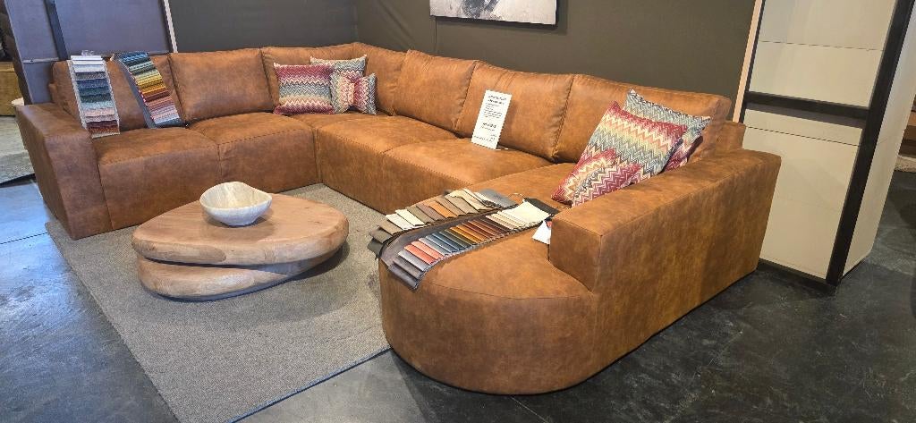 Organische Salontafel Mangohout – Naturel Showmodel KORTING, Ophalen, 100 tot 150 cm, Bornsestraat 31, 50 tot 100 cm