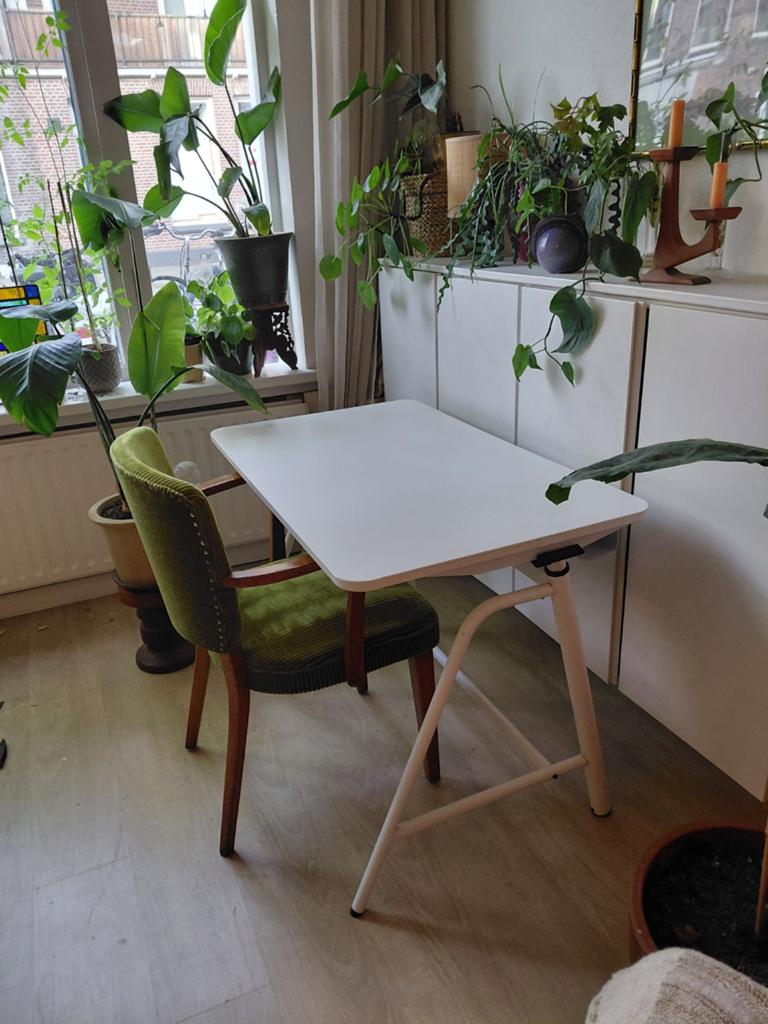 Zit/staan verstelbaar bureau ikea, Ophalen, Zo goed als nieuw