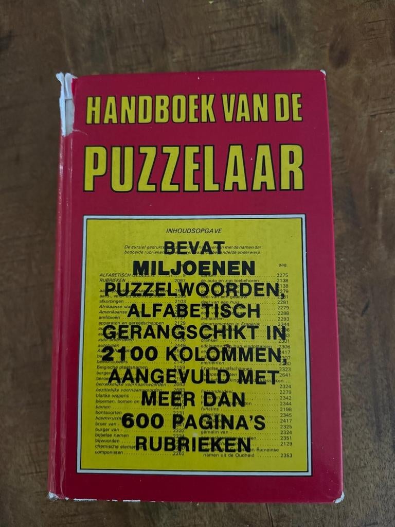 Handboek van de Puzzelaar, Ophalen of Verzenden, Onbekend, Gelezen, Overige uitgevers