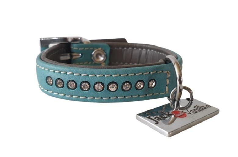 JACK AND VANILLA Nappa Strass Halsband T Nek 14,5-18 cm -35%, Ophalen of Verzenden, Handgemaakt, Nieuw