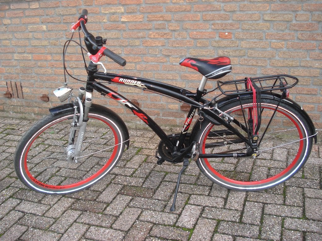Jongensfiets  Batavus Runner   26 inch     versnellingen 3, Terugtraprem, Batavus, Zo goed als nieuw, Handrem
