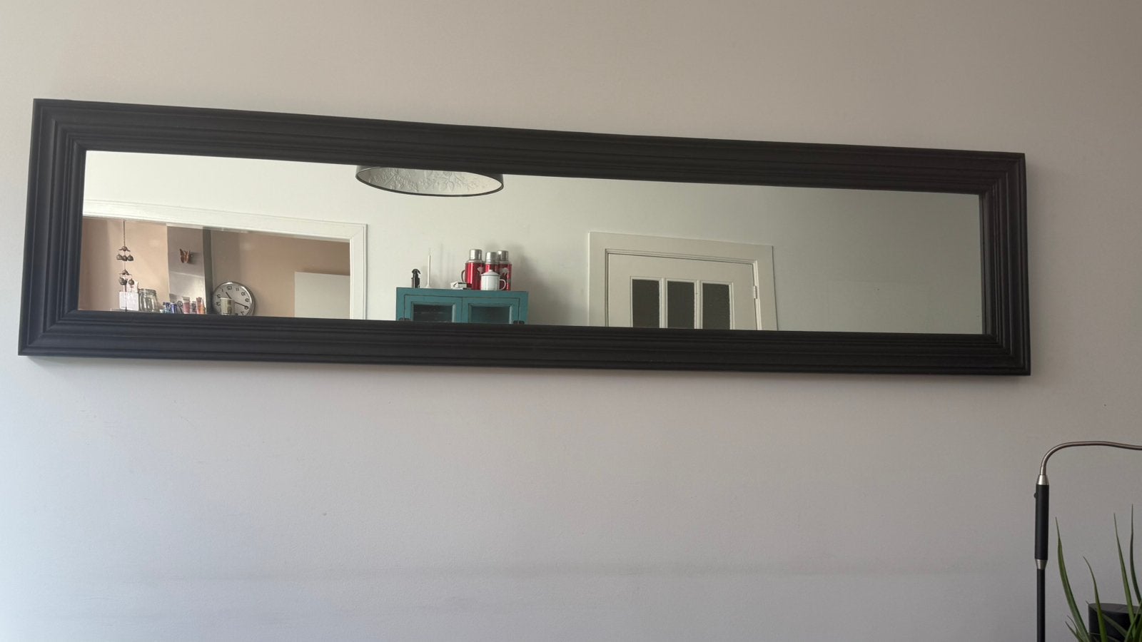 Lange smalle spiegel voor in woonkamer, Huis en Inrichting, Ophalen, Zo goed als nieuw, 200 cm of meer