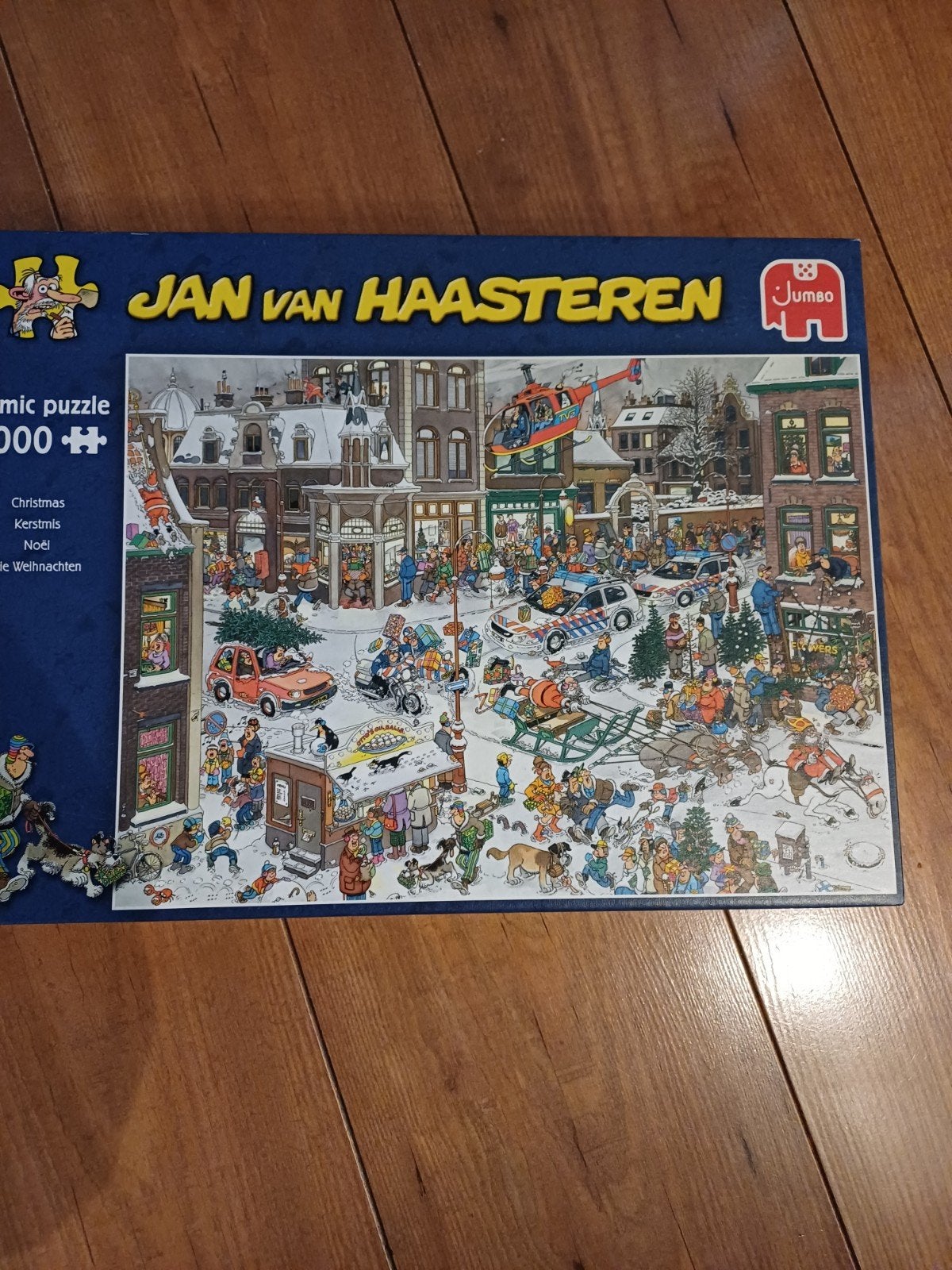 Jan van Haasteren Kerstpuzzel 1000 stukjes, Hobby en Vrije tijd, Denksport en Puzzels, Ophalen, 500 t/m 1500 stukjes, Zo goed als nieuw