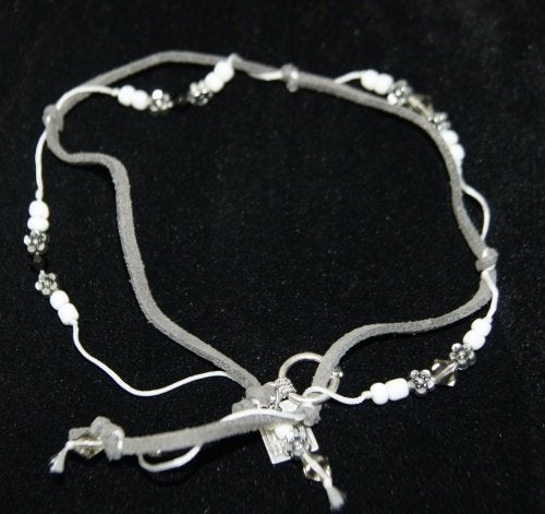 Partij Bijouxtifull armbanden leer antracite, Ophalen of Verzenden, Nieuw, Leer