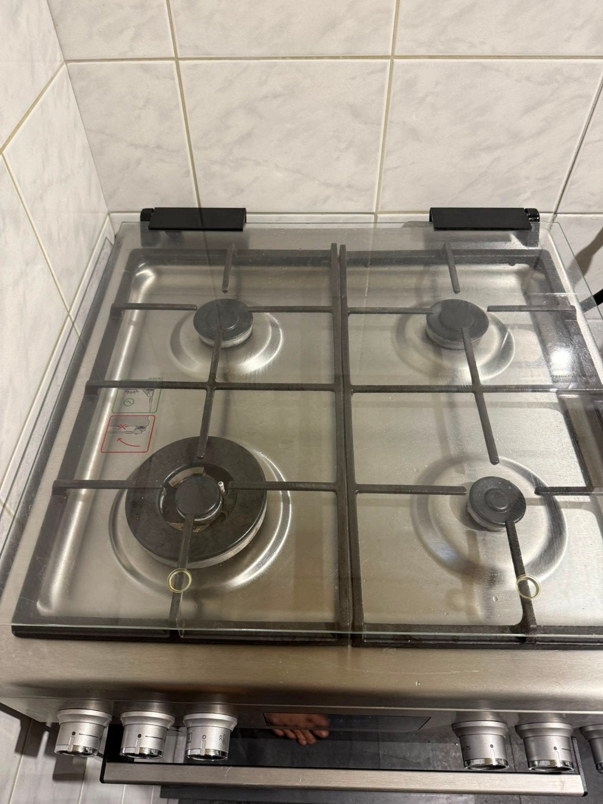 Beko Vrijstaand Gasfornuis met Oven - Zo goed als nieuw, Ophalen, 4 kookzones, Zo goed als nieuw, Gas