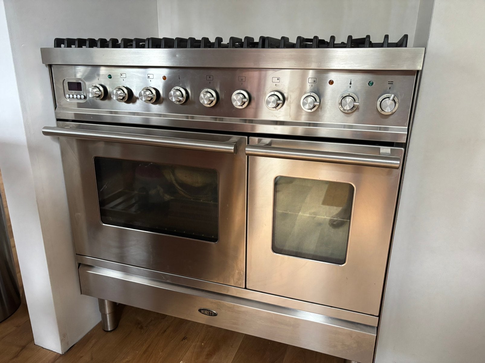 Prachtige 6 pits Borretti met dubbele oven te koop, Ophalen, 60 cm of meer, Grill, Zo goed als nieuw