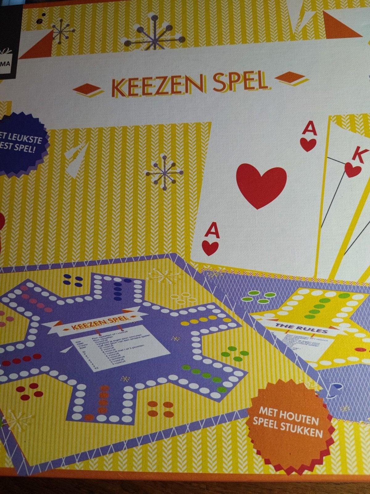 Keezen Spel Compleet - Hema, Hobby en Vrije tijd, Gezelschapsspellen | Bordspellen, Vijf spelers of meer, Ophalen of Verzenden