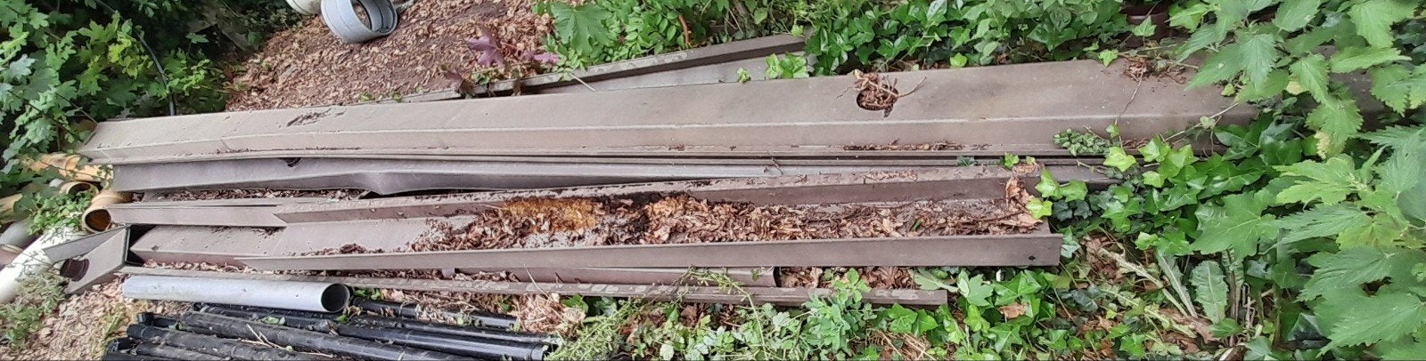 Dakgoot, Ophalen, Kunststof, Gebruikt, Overige typen