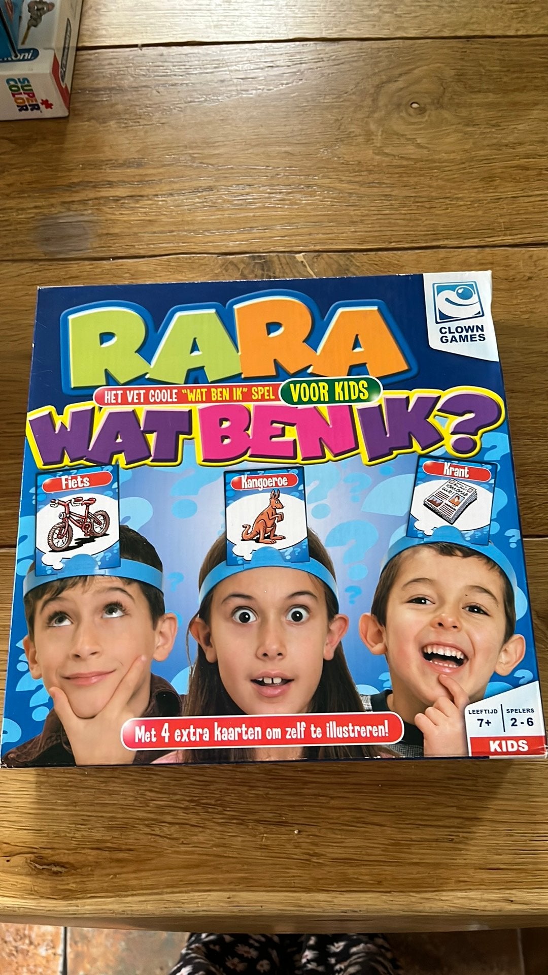 Spel rara wat ben ik, Vijf spelers of meer, Ophalen, Nieuw