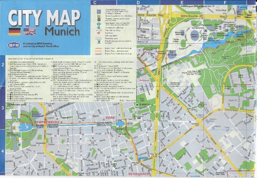 PL5 Stads Plattegrond Munchen, Gelezen, Ophalen of Verzenden, Landkaart, Duitsland
