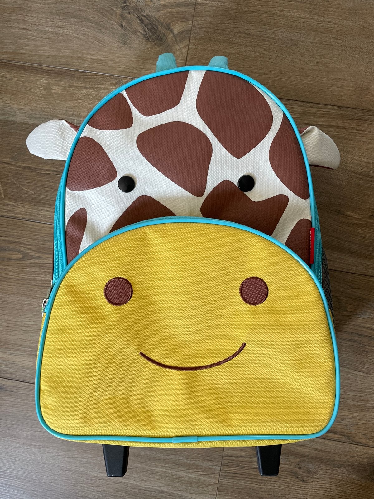 Skip Hop Koffer Giraffe - Handige Kinderkoffer op Wieltjes, Ophalen, 40 tot 60 cm, Zo goed als nieuw, Uitschuifbare handgreep
