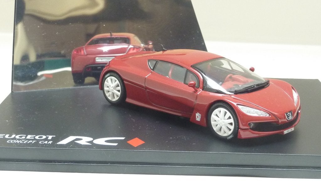 Norev Peugeot RC concept car rood 1:43, Ophalen of Verzenden, Zo goed als nieuw, Auto, Norev