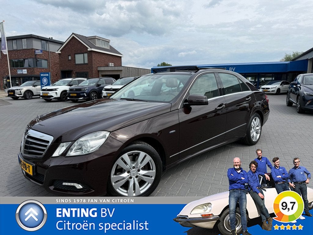Mercedes-Benz E-klasse 350 CGI AVANTGARDE VOLLEER SCHUIFDAK, Auto's, Mercedes-Benz, Automaat, Euro 5, Achterwielaandrijving, Gebruikt