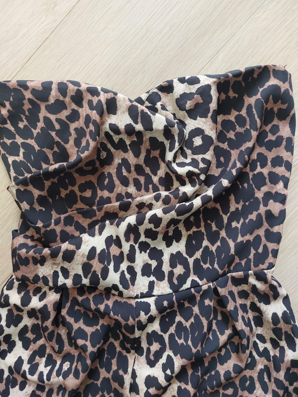 Leopard print strapless jumpsuit van Most Wanted maat M, Kleding | Dames, Maat 38/40 (M), Meerkleurig, MW, Ophalen of Verzenden