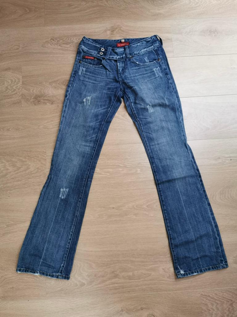 IL Dolce spijkerbroek jeans blauw maat 27, Ophalen of Verzenden, Gedragen, Blauw, W27 (confectie 34) of kleiner