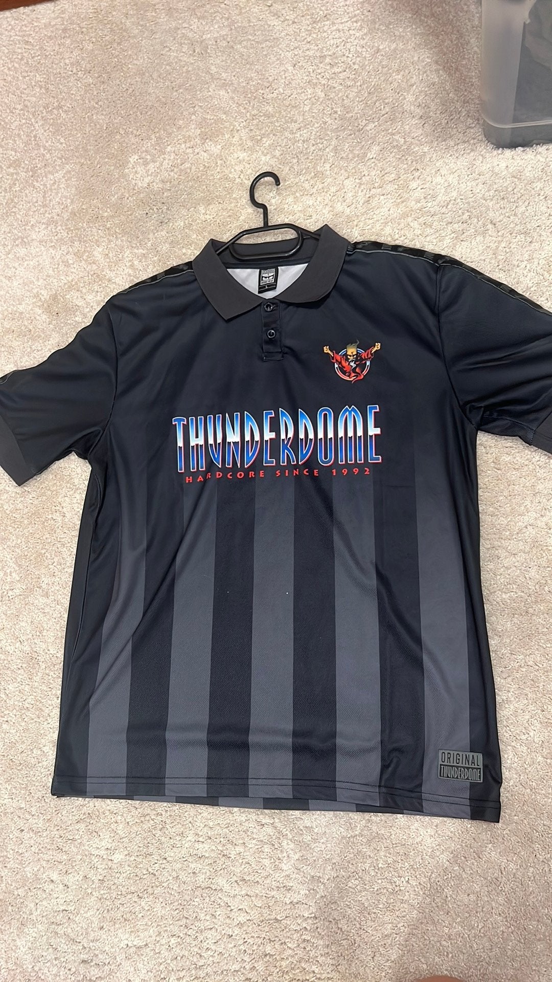 Thunderdome shirt maat l ongedragen, Ophalen of Verzenden, Zo goed als nieuw, Zwart