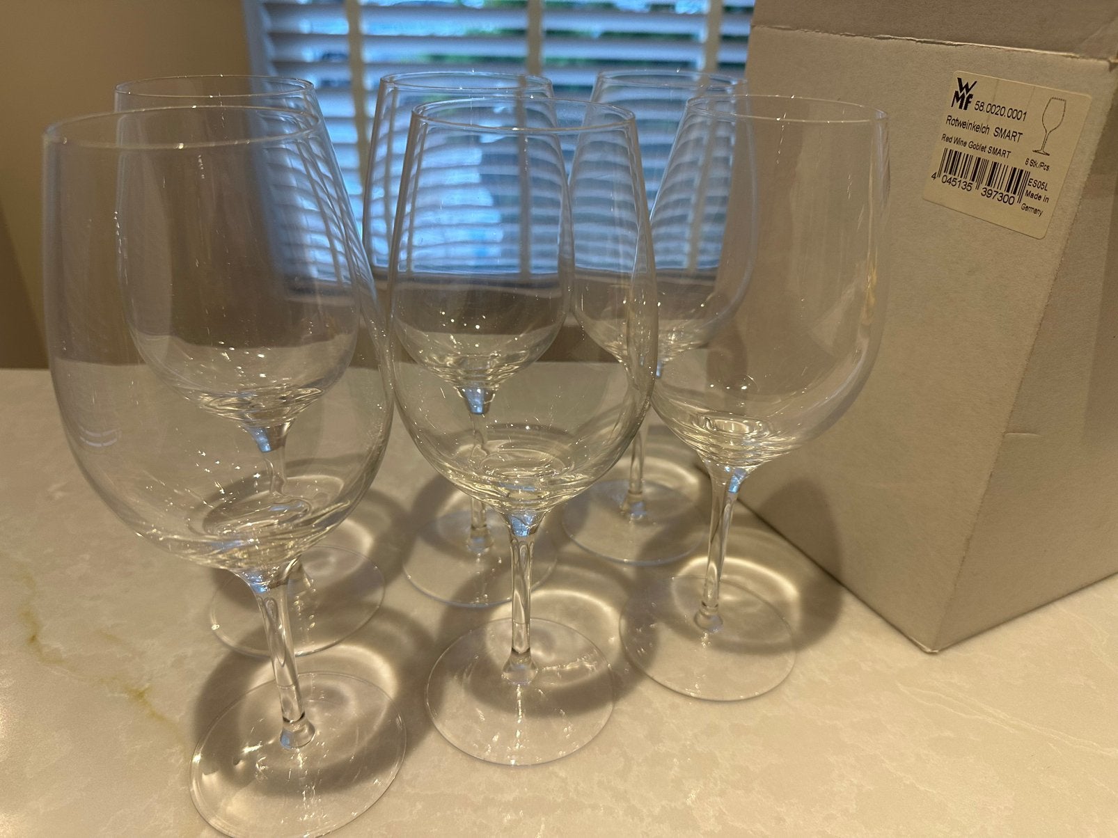 WMF Rode Wijnglazen, Glas of Glazen, Ophalen of Verzenden, Overige stijlen, Glas
