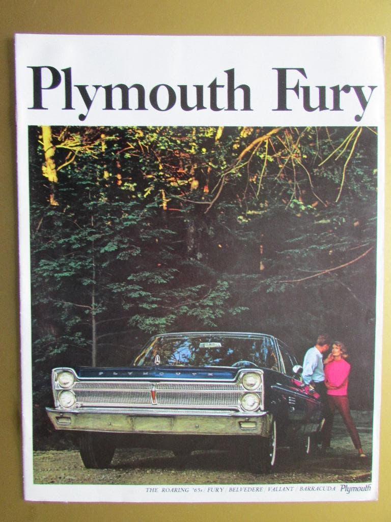 1965 Plymouth Fury prestige brochure, Engels, Ophalen of Verzenden, Zo goed als nieuw, Overige merken