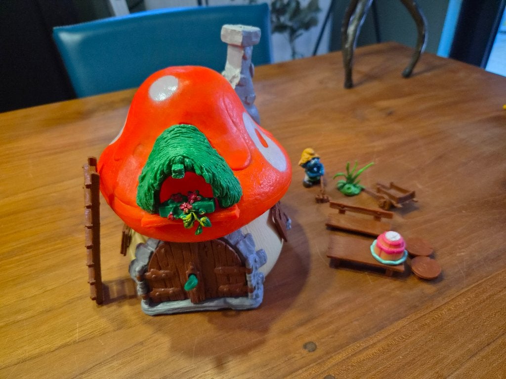 Smurfenhuis Groot Compleet + Garden Playset + Smurf en meer, Verzamelen, Ophalen of Verzenden, Zo goed als nieuw, Overige Smurfen