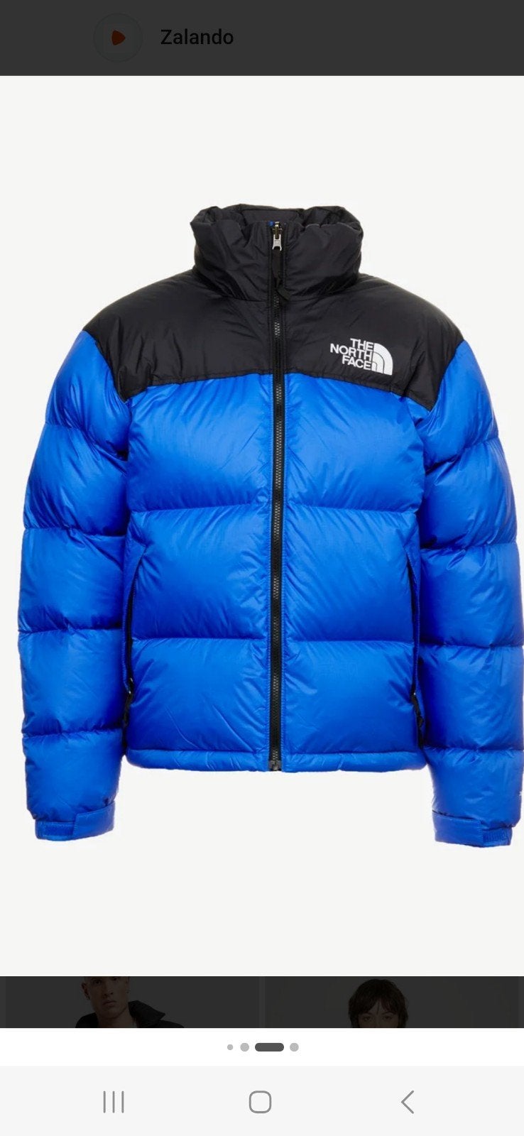 The North Face Nuptse Puffer Jacket Blauw/Zwart Maat XS, Kleding | Heren, Ophalen, Blauw, Zo goed als nieuw, The North Face