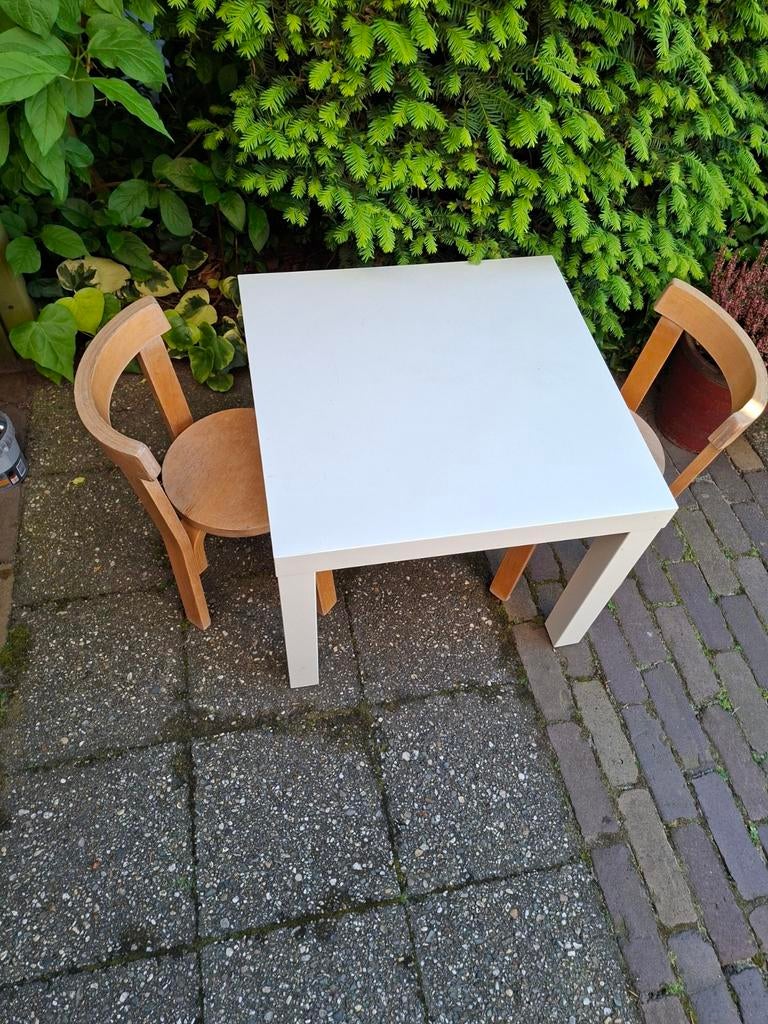 Tafeltje met 2 kinderstoeltjes, Kinderen en Baby's, Kinderkamer | Tafels en Stoelen, Ophalen, Gebruikt, Tafel(s) en Stoel(en)
