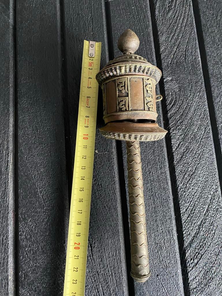 Antieke Tibetaanse Gebedsrol - Religieus Kunstobject, Ophalen of Verzenden