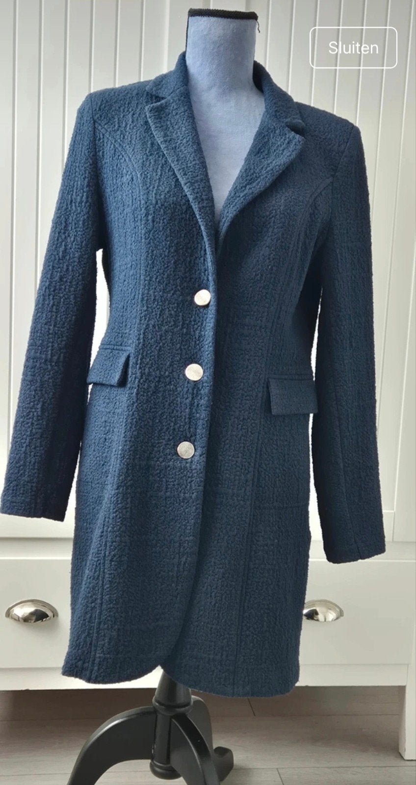 Helena Hart, donker blauwe blazer Tuxy, Maat 38/40 (M), Blauw, Zo goed als nieuw, Jasje