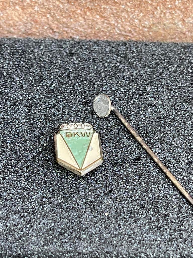 DKW embleem los van speld, Verzamelen, Ophalen of Verzenden, Gebruikt, Transport, Speldje of Pin