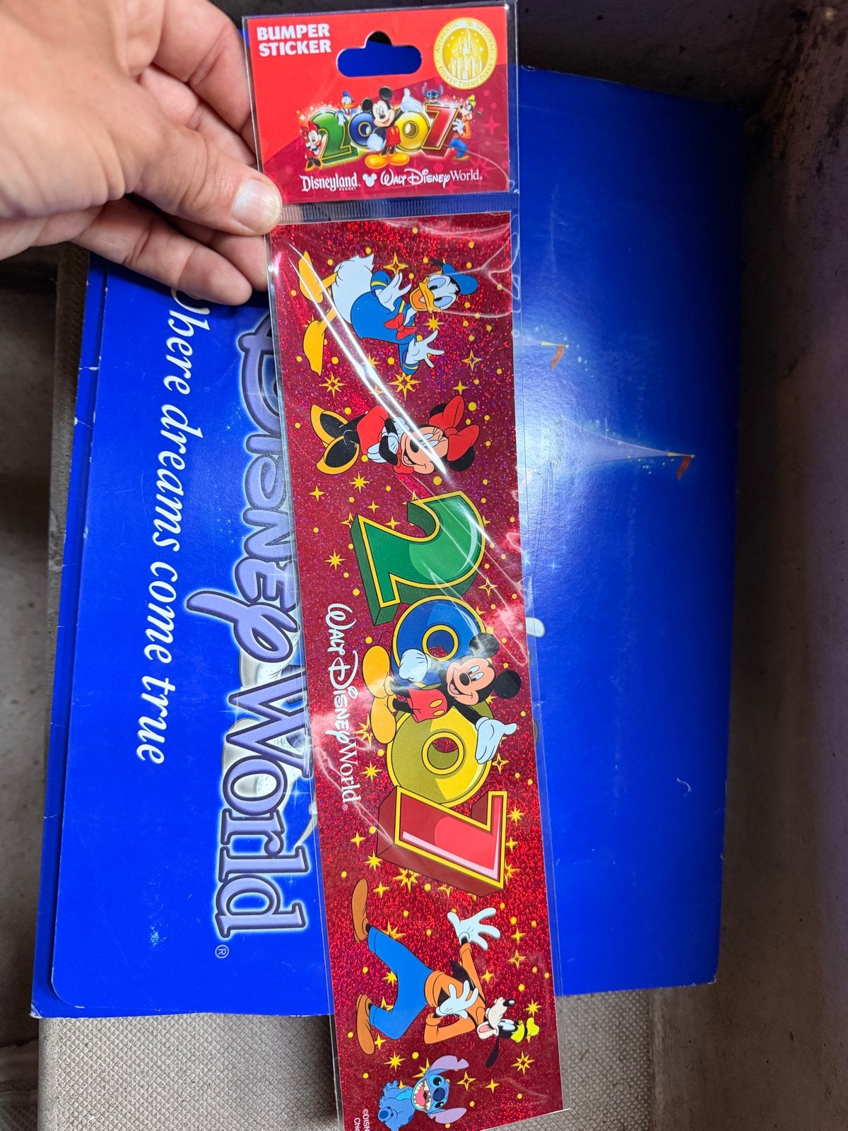 Disney World Bumper Sticker 2007 - Mickey & Vrienden, Ophalen of Verzenden, Nieuw, Film, Tv of Omroep