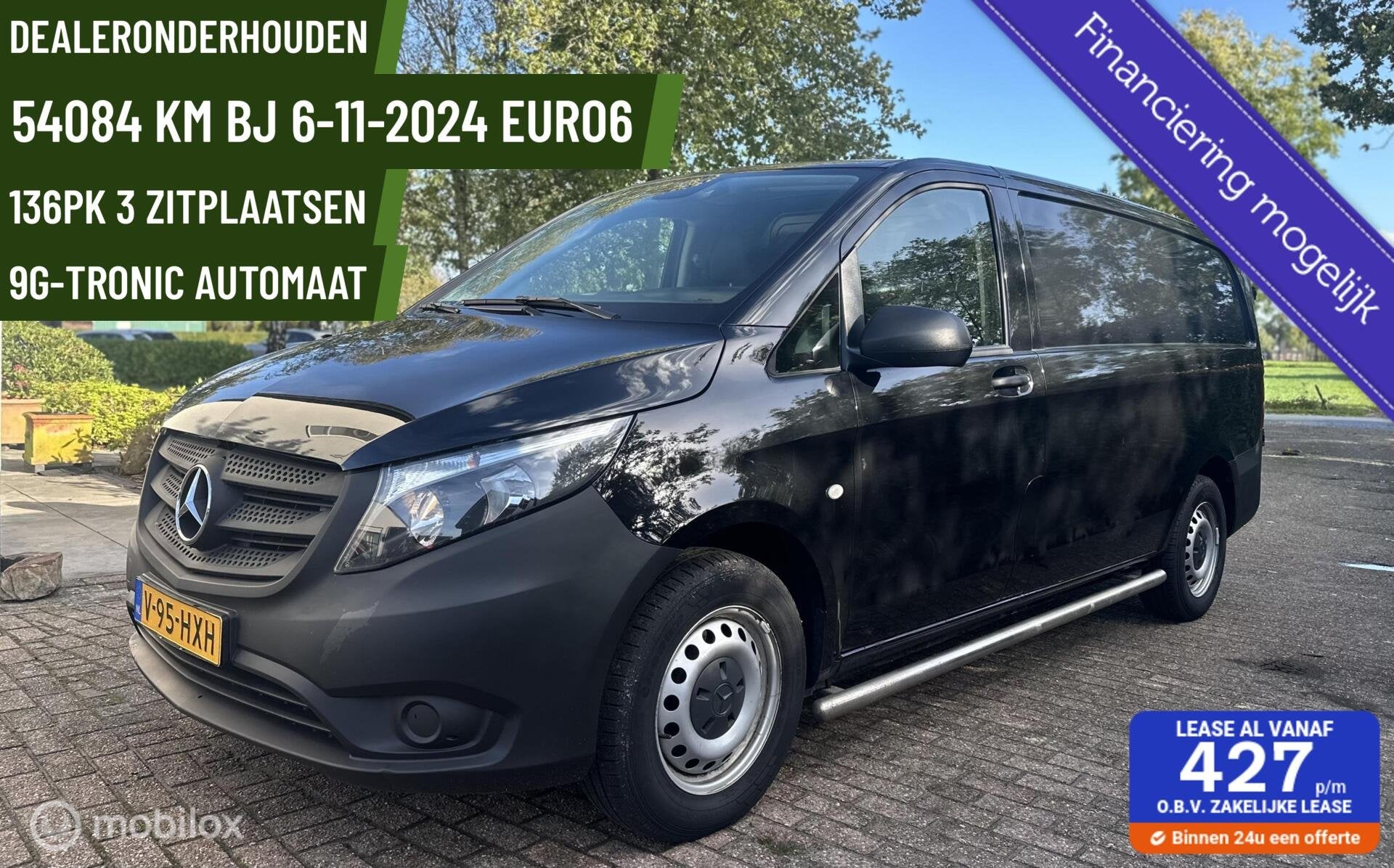 Mercedes Vito 114 CDI L2 Lang Automaat CarPlay PDC Camera CC, Auto's, Dealer onderhouden, Gebruikt, 4 cilinders, 2000 kg