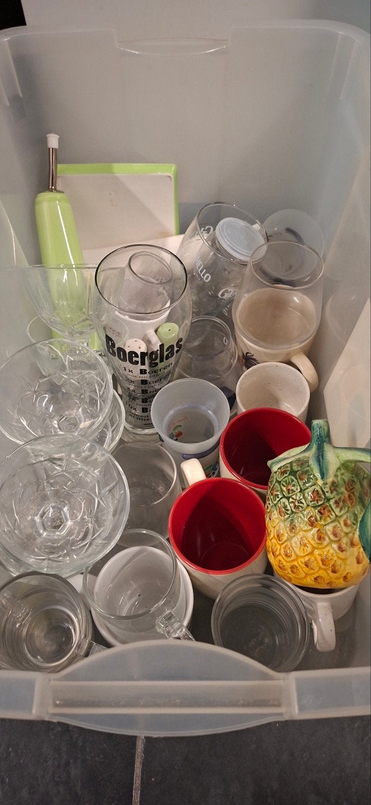glazen mok theeglazen bierglas boerglas wijnkoeler en meer, Diversen, Ophalen, Nieuw