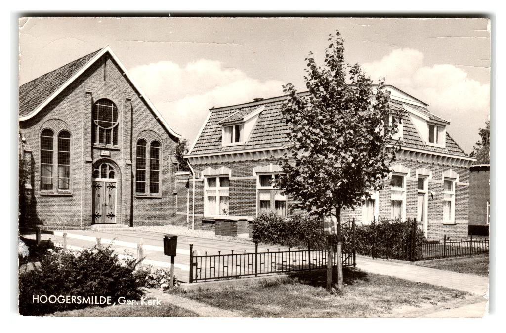 Hoogersmilde, Ger. Kerk, Verzamelen, Ansichtkaarten | Nederland, Verzenden, 1960 tot 1980, Gelopen, Drenthe