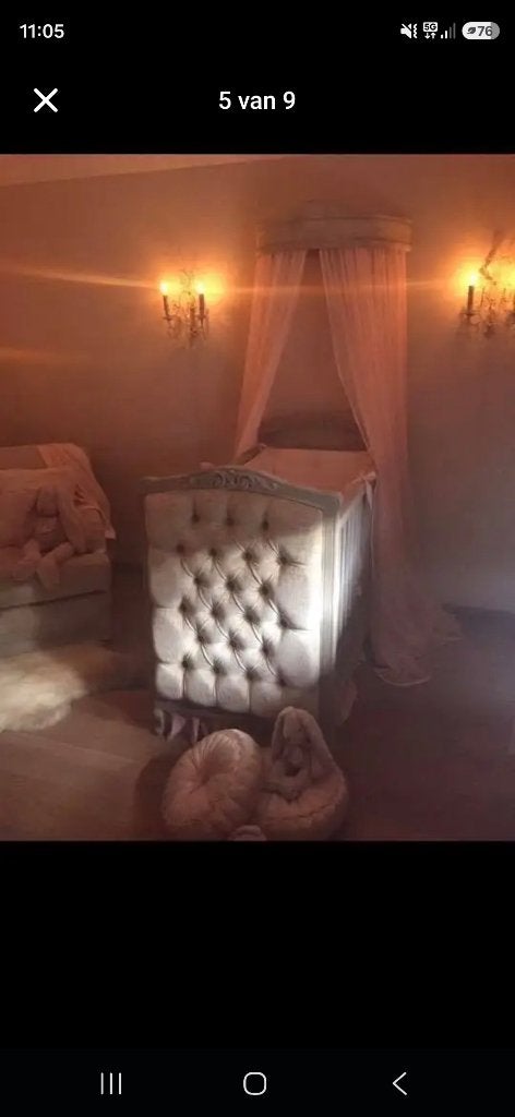 Exclusieve schone babybed te koop, Ophalen, Gebruikt, Jongetje of Meisje