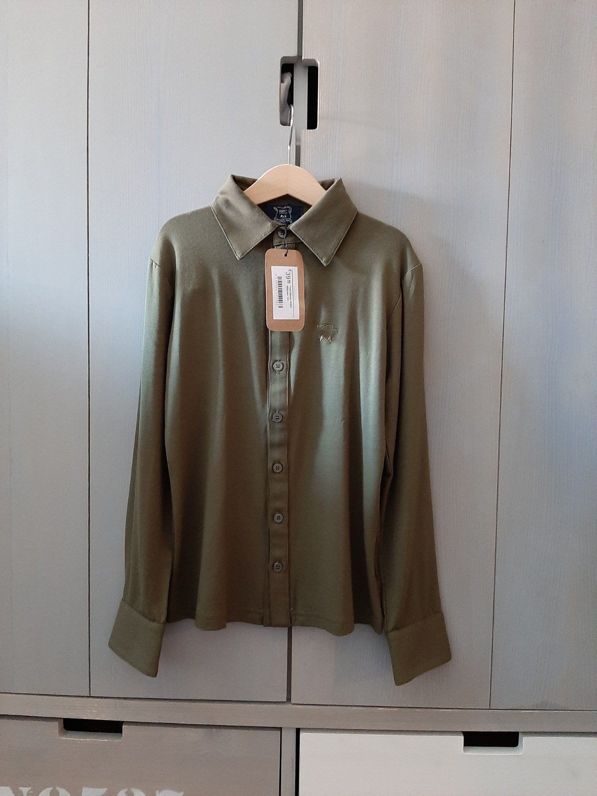 Port Lavande tricot blouse olijfgroen maat 140 Nieuw!, Kinderen en Baby's, Nieuw, Ophalen of Verzenden, Jongen, Port Lavande