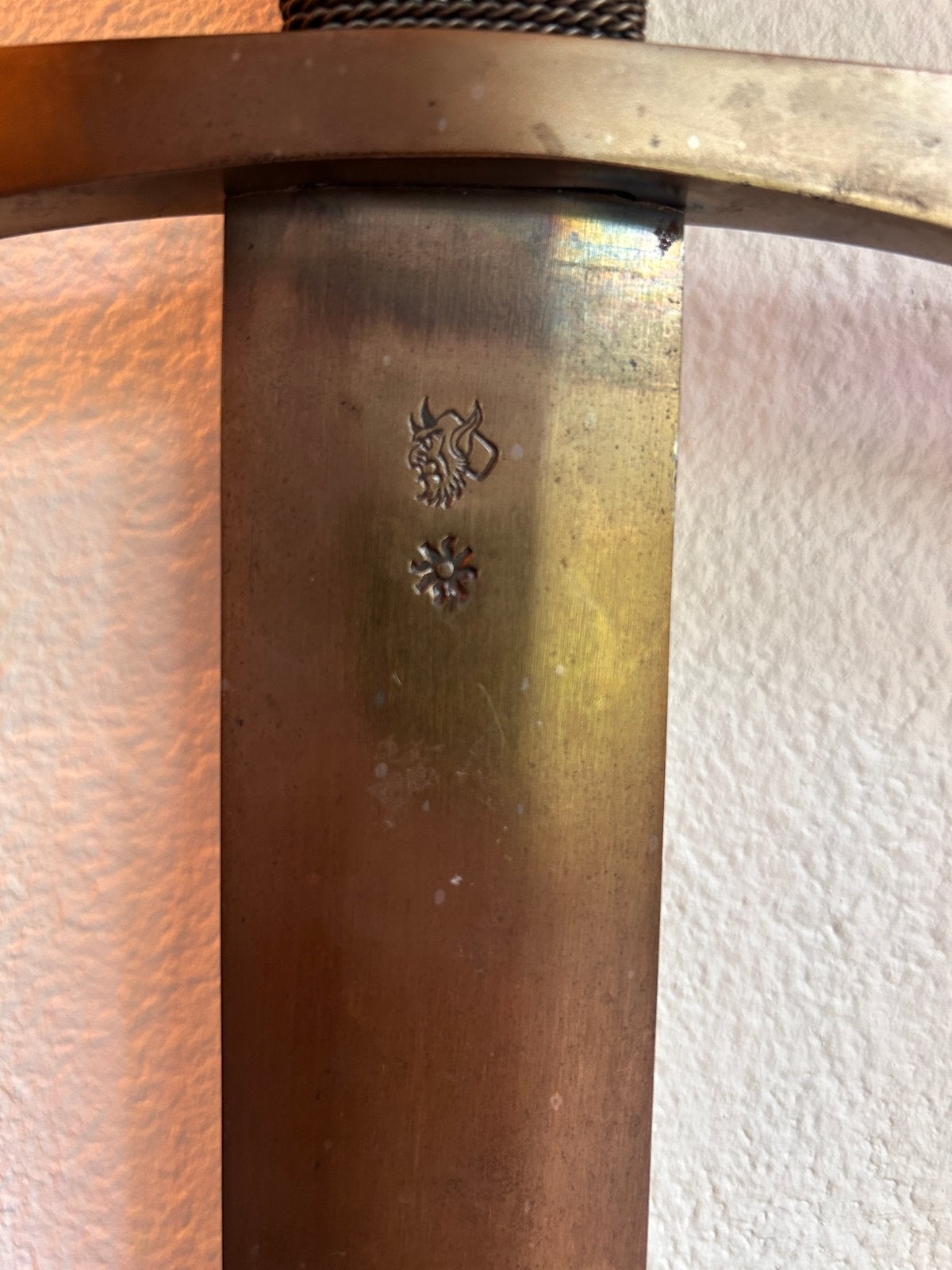 ijzeren ridderzwaard; lengte 109 cm., Antiek en Kunst, Ophalen of Verzenden