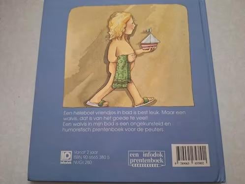 Boek een walvis in mijn bad h, Boeken, Kinderboeken | Baby's en Peuters, Etienne Bruneel, Ophalen of Verzenden, Zo goed als nieuw