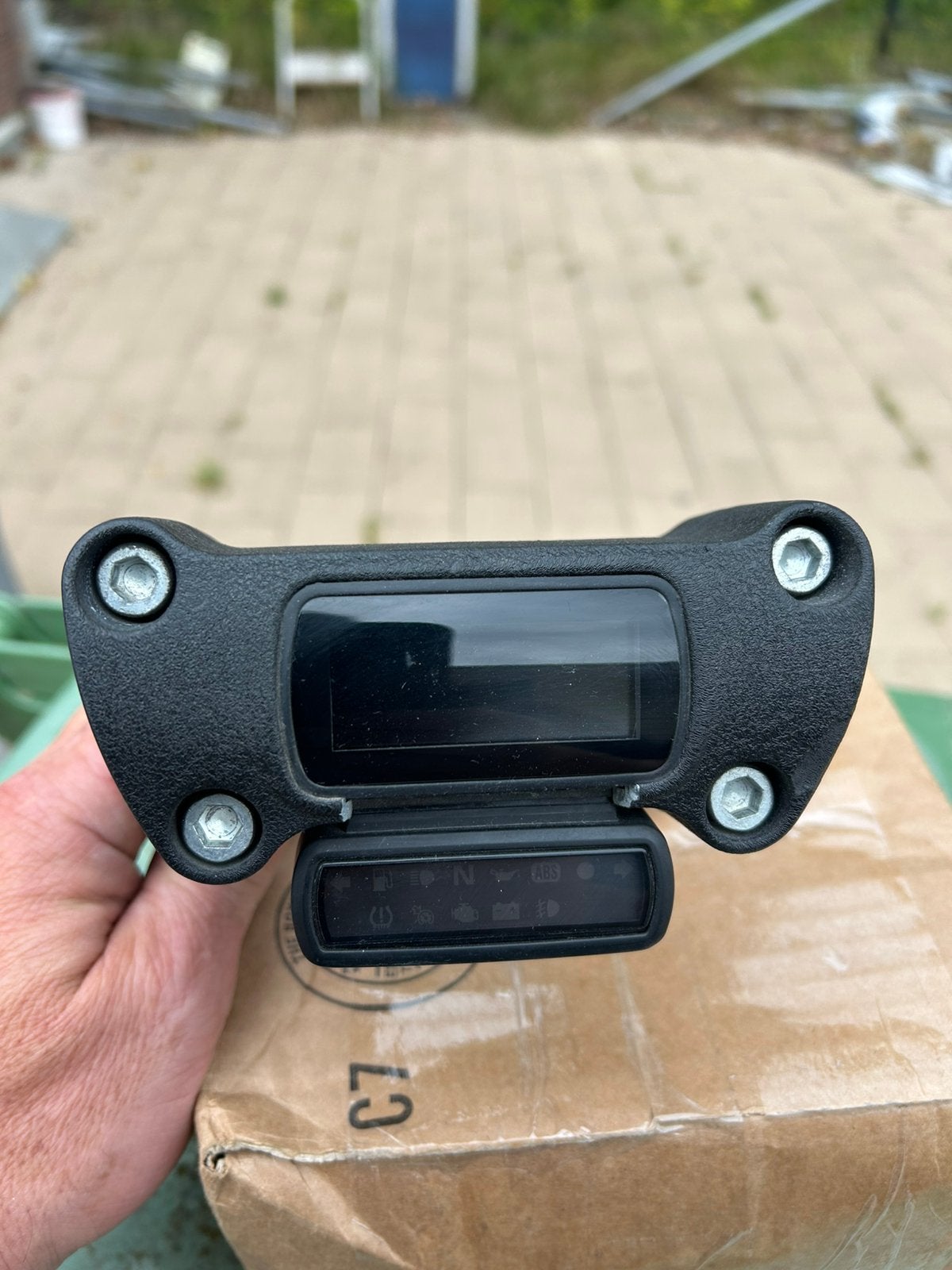 Originele kilometer teller M8 met riser, Motoren, Onderdelen | Harley-Davidson, Ophalen of Verzenden