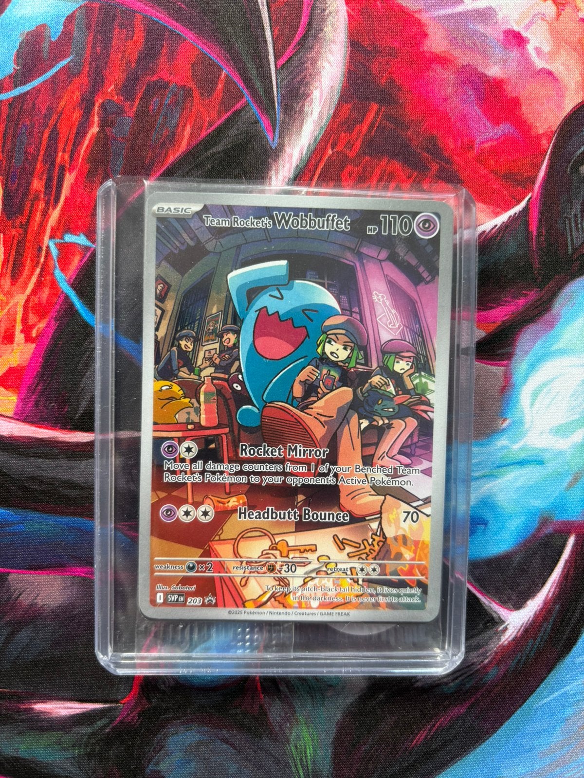 Team Rocket’s Wobbuffet – SVP 203 Sealed Promo, Ophalen of Verzenden, Nieuw, Losse kaart, Foil
